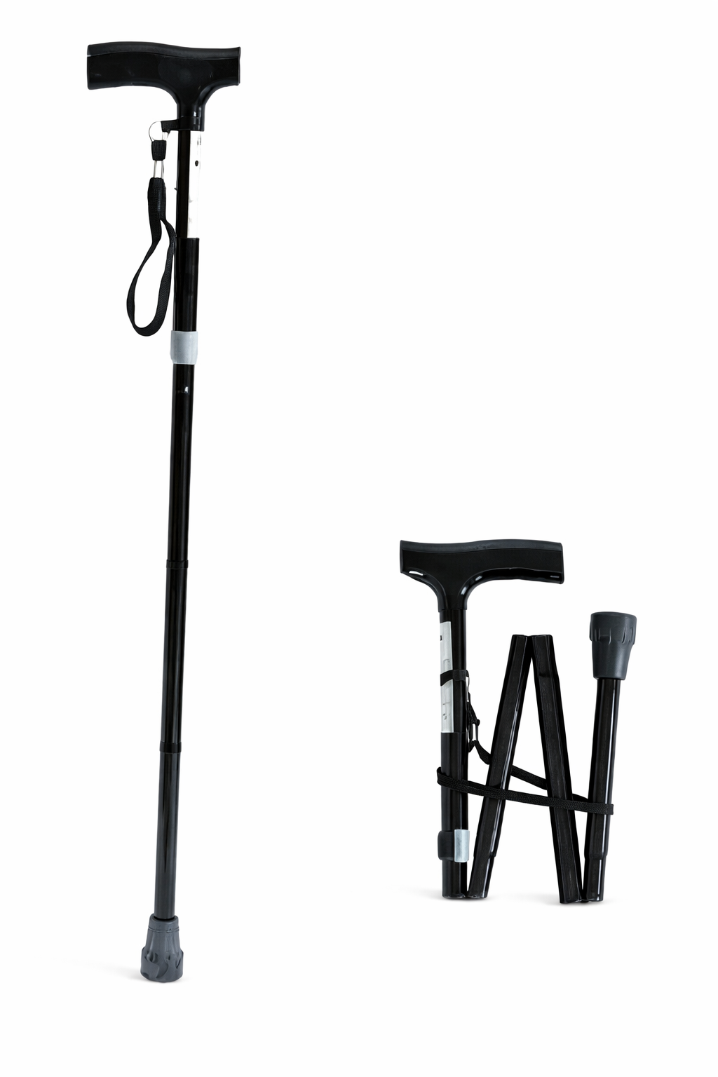 Bastón Plegable con Empuñadora en T | Konfort Plus